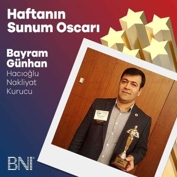 Haftanın sunum Oscar'ı Bayram Günhan Hacıoğlu nakliye